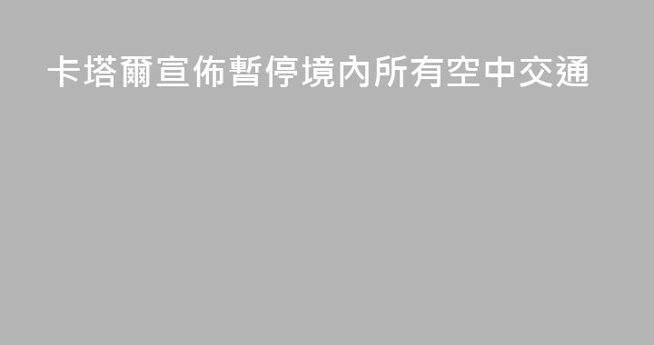 卡塔爾宣佈暫停境內所有空中交通