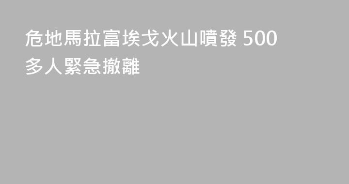危地馬拉富埃戈火山噴發 500多人緊急撤離