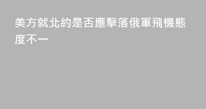 美方就北約是否應擊落俄軍飛機態度不一
