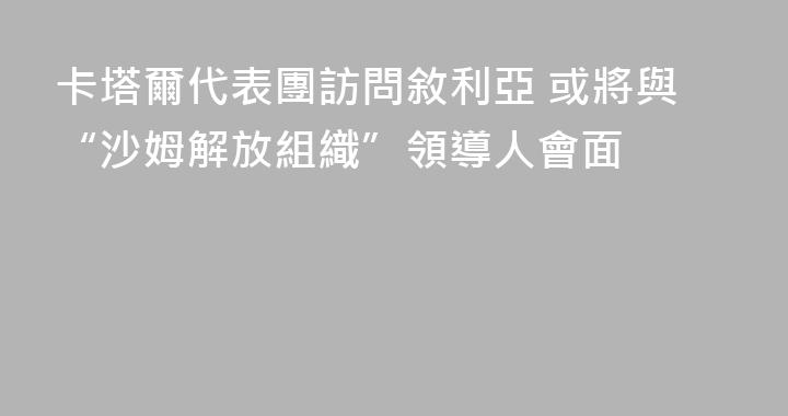 卡塔爾代表團訪問敘利亞 或將與“沙姆解放組織”領導人會面