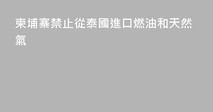 柬埔寨禁止從泰國進口燃油和天然氣
