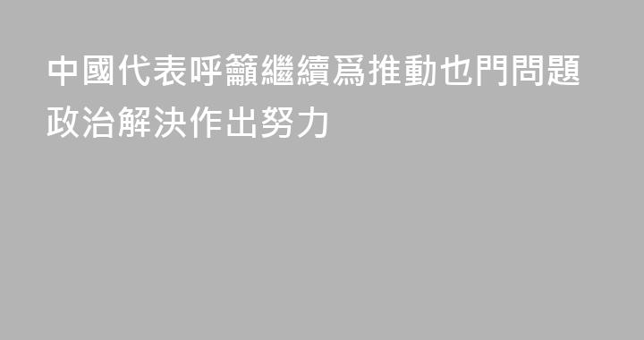 中國代表呼籲繼續爲推動也門問題政治解決作出努力