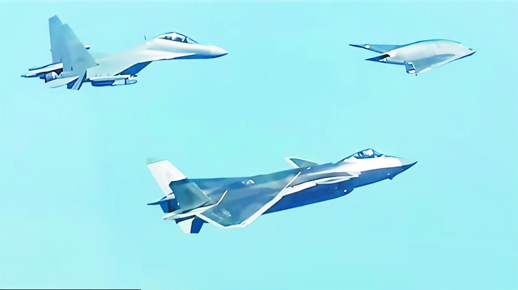 微電影《夢遠》中展示三個重要場景，中國空軍首次發佈“有人+無人”協同畫面