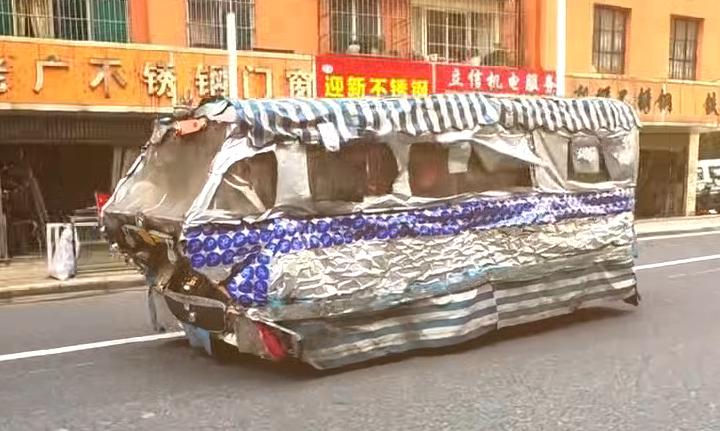 街頭驚現“縫合怪”，怎麼敢開出來的啊？