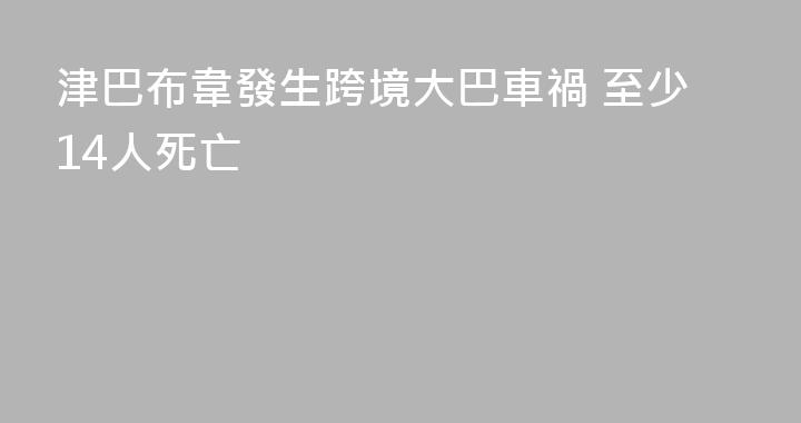 津巴布韋發生跨境大巴車禍 至少14人死亡