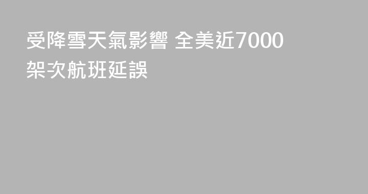 受降雪天氣影響 全美近7000架次航班延誤