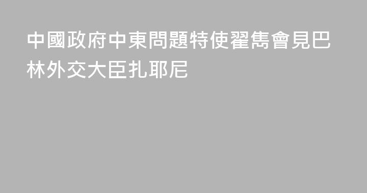 中國政府中東問題特使翟雋會見巴林外交大臣扎耶尼