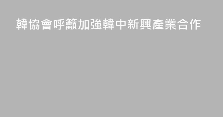 韓協會呼籲加強韓中新興產業合作