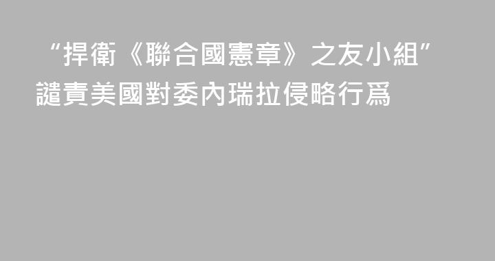“捍衛《聯合國憲章》之友小組”譴責美國對委內瑞拉侵略行爲