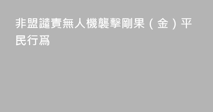非盟譴責無人機襲擊剛果（金）平民行爲