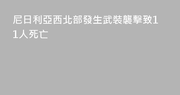 尼日利亞西北部發生武裝襲擊致11人死亡