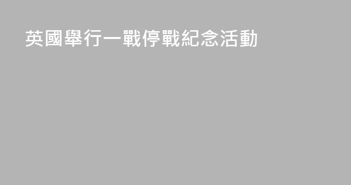 英國舉行一戰停戰紀念活動