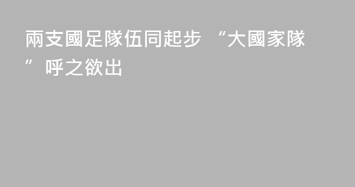 兩支國足隊伍同起步 “大國家隊”呼之欲出