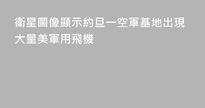 衛星圖像顯示約旦一空軍基地出現大量美軍用飛機