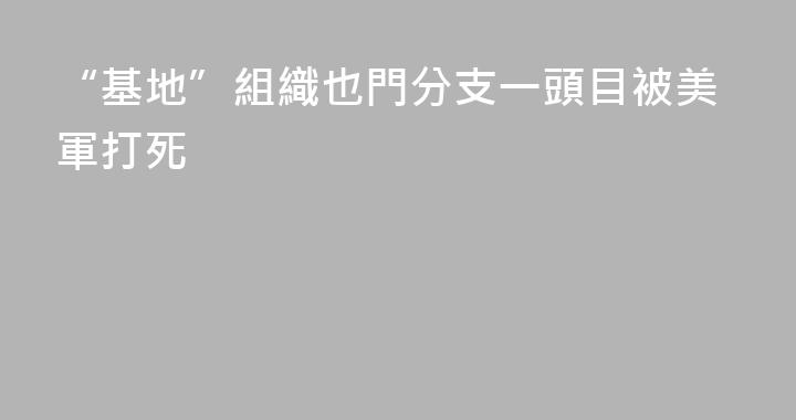 “基地”組織也門分支一頭目被美軍打死