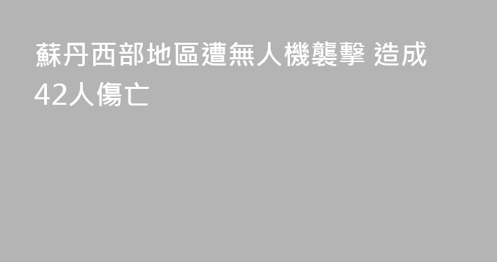 蘇丹西部地區遭無人機襲擊 造成42人傷亡