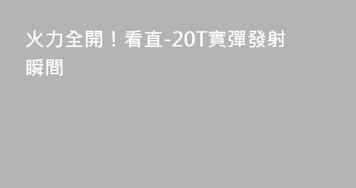 火力全開！看直-20T實彈發射瞬間