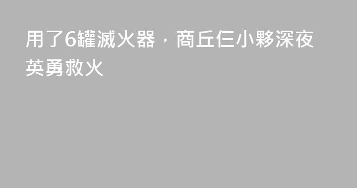 用了6罐滅火器，商丘仨小夥深夜英勇救火